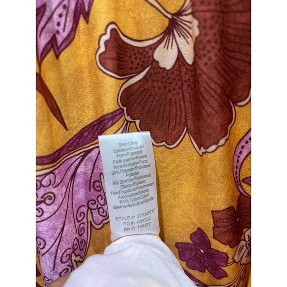 NWT Hale Bob Taisha Jersey Bohemian V-Neck Mini Dress Sz L - Picture 6 of 8